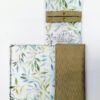 Tulips & Tea Canvas travel clutch with detachable compartments