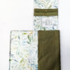 Tulips & Tea Canvas travel clutch with detachable compartments