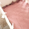 Muslin cot bedding - rose